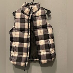 Plaid Puffer Vest
